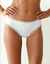 Culotte coton et dentelle stretch forme midi taille haute - lot de 3 (blanc)