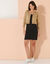 Bolero-vest met knopen, zachte touch (beige)