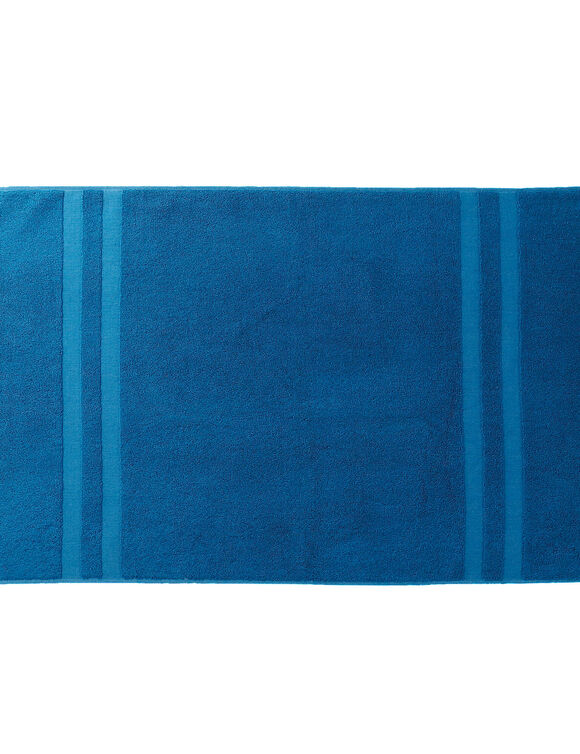 Tapis de bain "sèche-vite" (bleu paon)