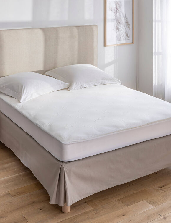 Prot&egrave;ge-matelas Technologie Coolplus&reg; (blanc cass&eacute;)