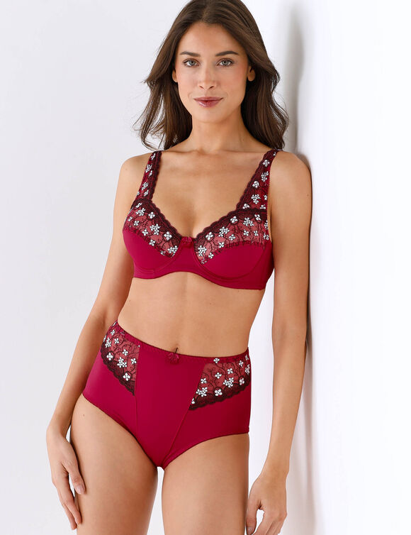 Soutien-gorge grand maintien microfibre Caminata - avec armatures (cerise)
