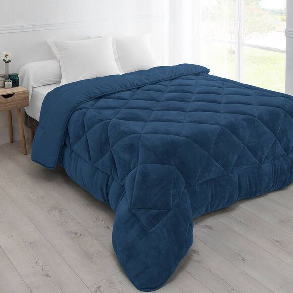 Couette synth&eacute;tique double face 350 g/m&sup2; (marine)