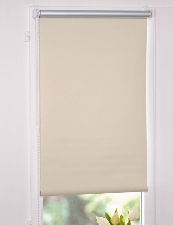 Store enrouleur tamisant uni à clipser (écru)