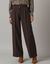 Pantalon large à pinces (chocolat)