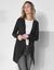 Soepel vest met lange mouwen (zwart)