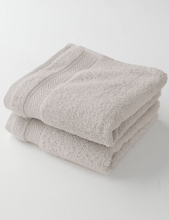 Collection serviettes de bain unies 540g/m2 confort luxe  (sable)