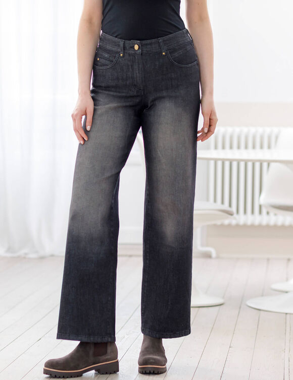 Jean coupe large 5 poches   (black used)