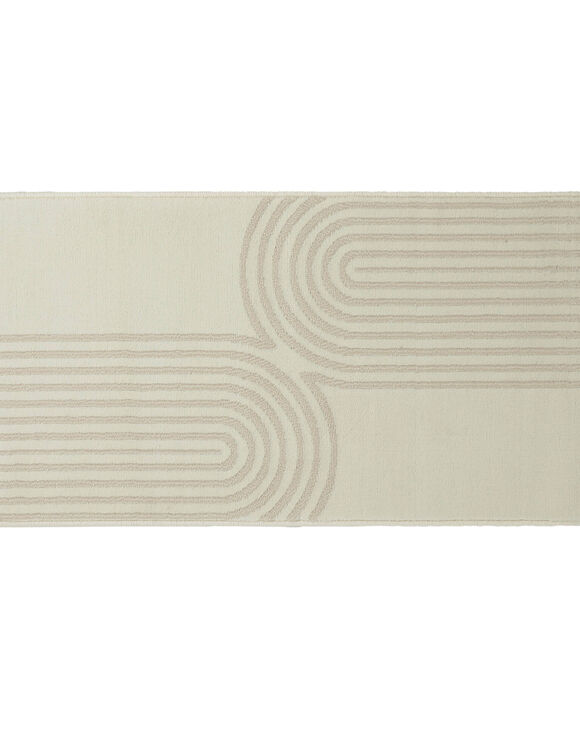 Tapis motif double arche (écru)