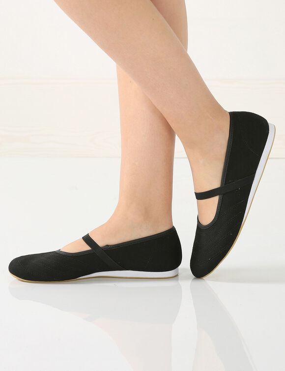 Elastische ballerina's (zwart)