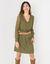 Robe housse manches plumetis (bronze)