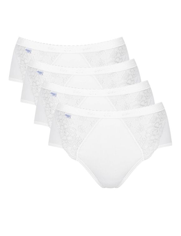 Midislip Chic, set van 3 kopen + 1 GRATIS (1) (wit)