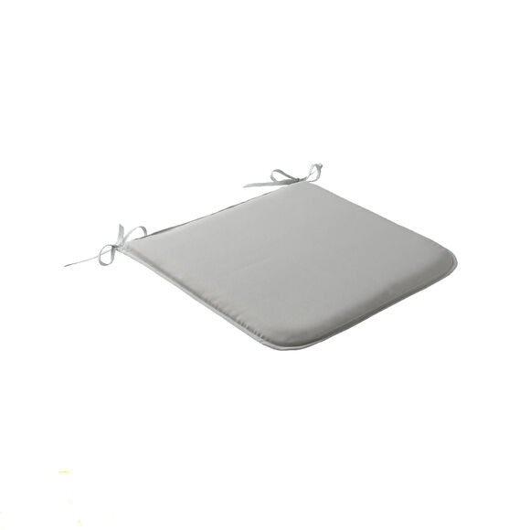 Effen stoelkussentje, vierkant model - set van 2 (parelgrijs)