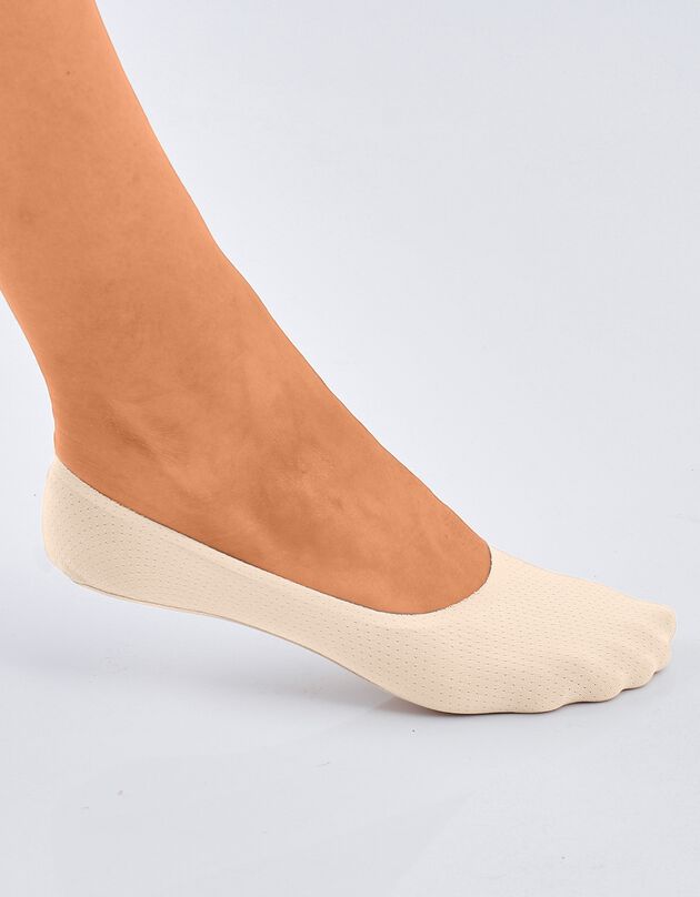 Ademende sokken - het paar, huidkleur, hi-res
