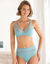 Soutien-gorge forme minimiseur en microfibre et tulle plumetis Paia avec armatures (bleu glacier)