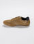 Leren Derbies met vetersluiting en geperforeerde details (taupe)