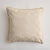 Coussin carr&eacute; brod&eacute; vagues, en coton/lin (naturel)