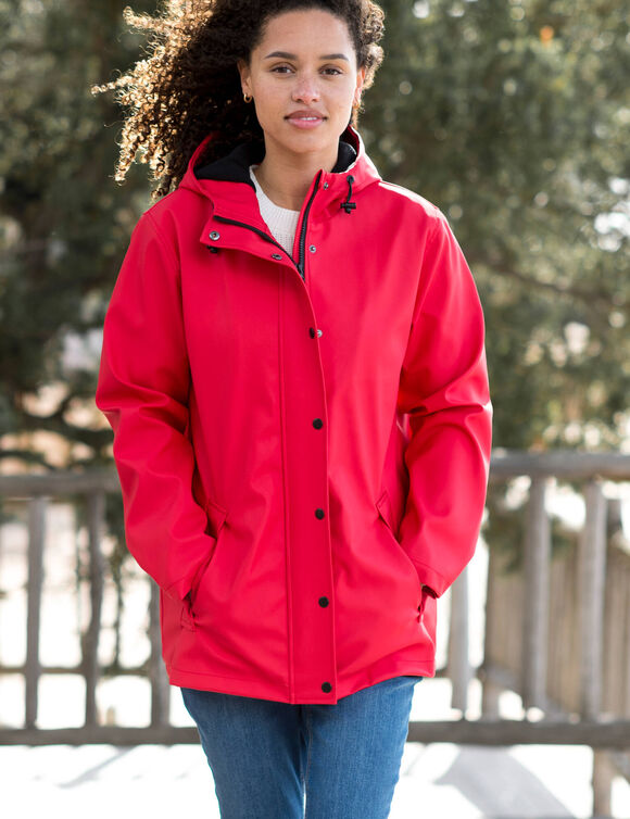 Ciré imperméable en polyester recyclé(**) (rouge)
