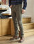 Rechte broek in rekbare twill (kaki)