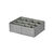 Organiseur tiroir tissu gris, 12 compartiments (gris)