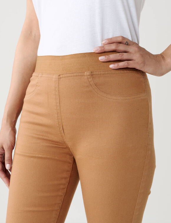 Jegging petite stature - taille &eacute;lastiqu&eacute;e ultra confort (caramel)