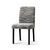 Housse microfibre bi-extensible imprimé vagues spéciale chaise (gris)