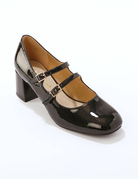 Babies vernies à talon (zwart)