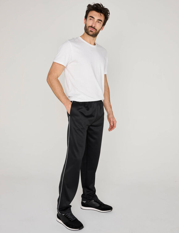 Pantalon de sport microfibre int&eacute;rieur gratt&eacute; (noir)
