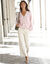 Vest met knoopsluiting, pareltricot (zachtroze)