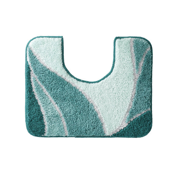 Tapis de bain motif végétal (lagon)