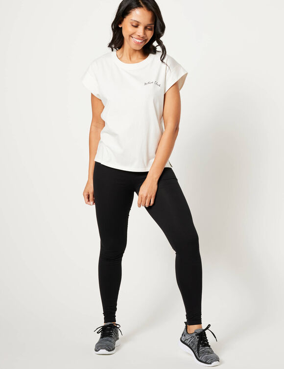 T-shirt, volume ample (écru)