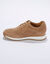 Sneakers met rits, in soepel leer met zool in 2 materialen (beige)