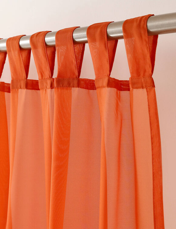 Panneau voile uni finition pattes (terracotta)