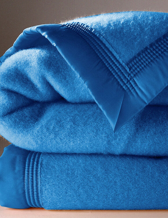 Couverture laine 1er prix 350 g/m&sup2; (bleu)