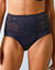 Maxislip met hoge taille in microvezel "Osilio" - set van 2 (marine)