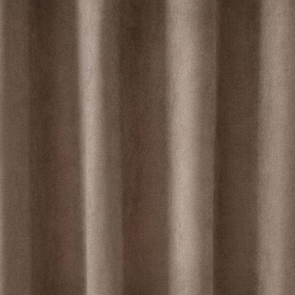 Rideau occultant et isolant finition oeillets (taupe)