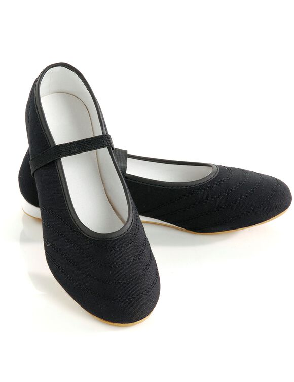 Elastische ballerina's (zwart)