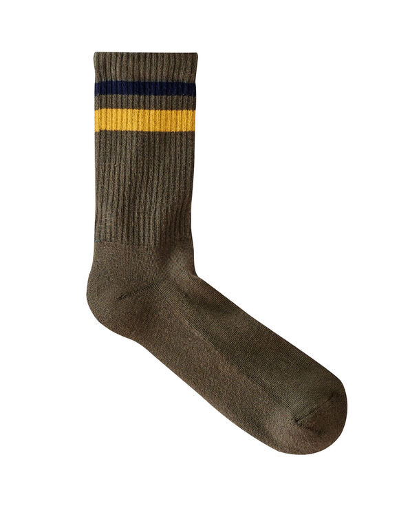 Chaussettes côtelées - lot de 3 paires (kaki)