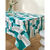 Tafellaken in toile cir&eacute;e met duo patchwork print (grijs / blauw)