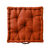 Effen vloerkussen (terracotta)