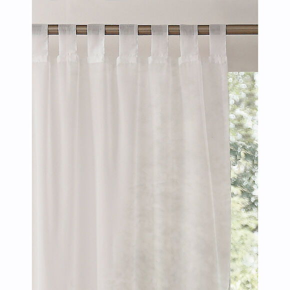 Panneau voile uni finition pattes (blanc)