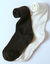 Hoge sokken met ribbelpatroon - set van 2 paar (zwart + beige)