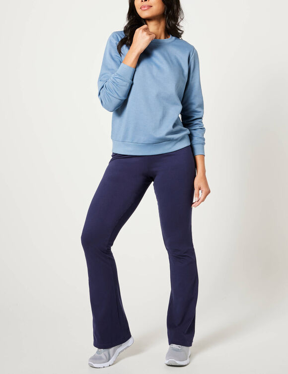 Legging trompette maille jersey (marine)