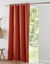 Rideau occultant bachette uni (terracotta)