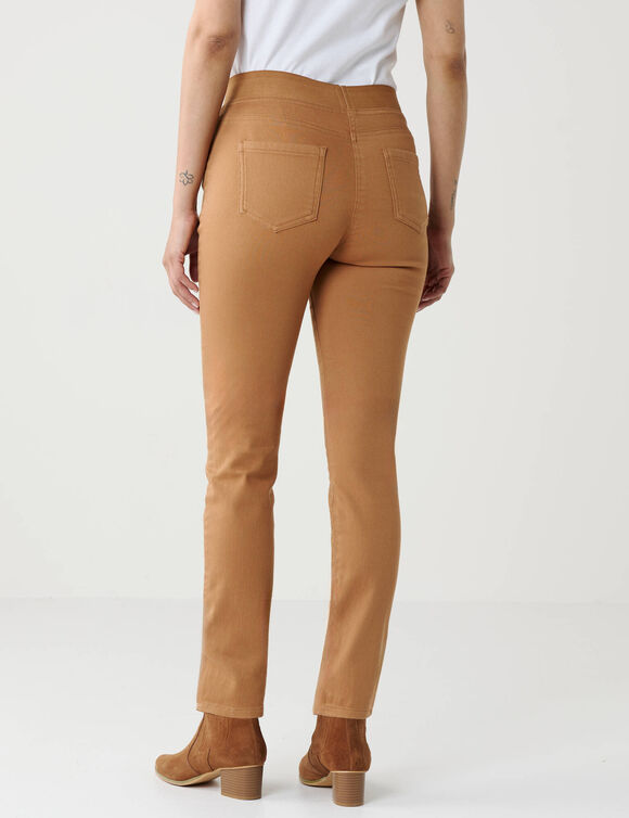 Jegging petite stature - taille &eacute;lastiqu&eacute;e ultra confort (caramel)