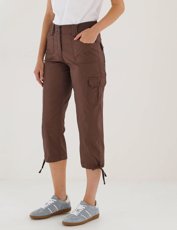 Pantacourt ceinture maille (chocolat)