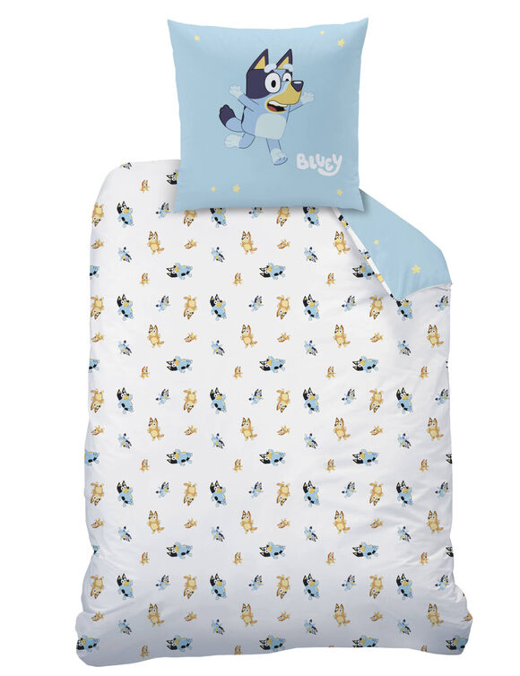 Parure de lit Bluey en coton (bleu)