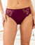 Culotte microfibre et guipure Rima - lot de 2 (prune)