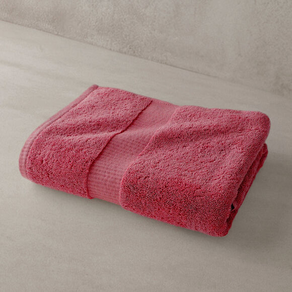 Collection serviettes de bain unies - gamme premium 640g/m&sup2; (grenat)