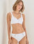 Soutien gorge uni brod&eacute; Olbia - avec armatures (blanc)