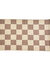 Tapis décoratif motif damier (taupe / sable)